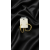 Gold Örgü Halka Küpe