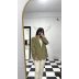 Haki Oversize Blazer Ceket