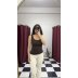 Kahve Kare Yaka Fit Atlet