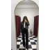 Kroko Desen Crop Deri Ceket
