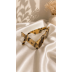 Leopar Desen Dikdörtgen Gözlük