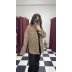 Leopar Desen Oversize Gömlek Ceket