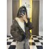 Leopar Desenli Oversize Bomber Ceket
