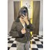 Leopar Desenli Oversize Bomber Ceket