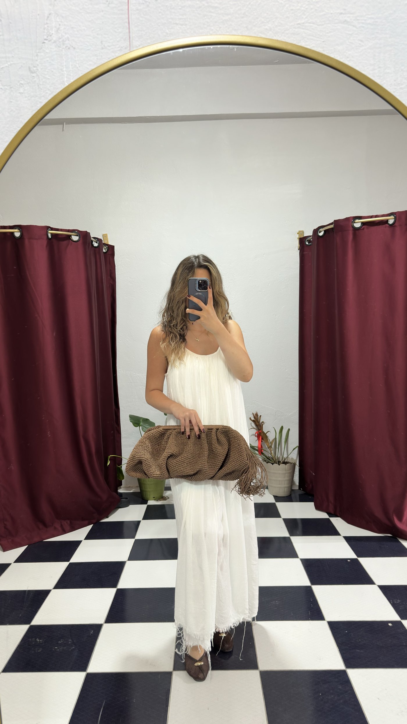 El Yapımı Bohem Clutch Çanta 