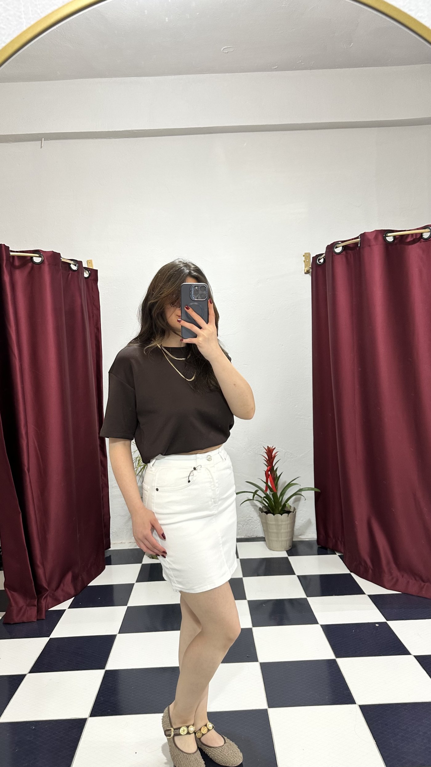 Kahve Basic Oversize Tişört