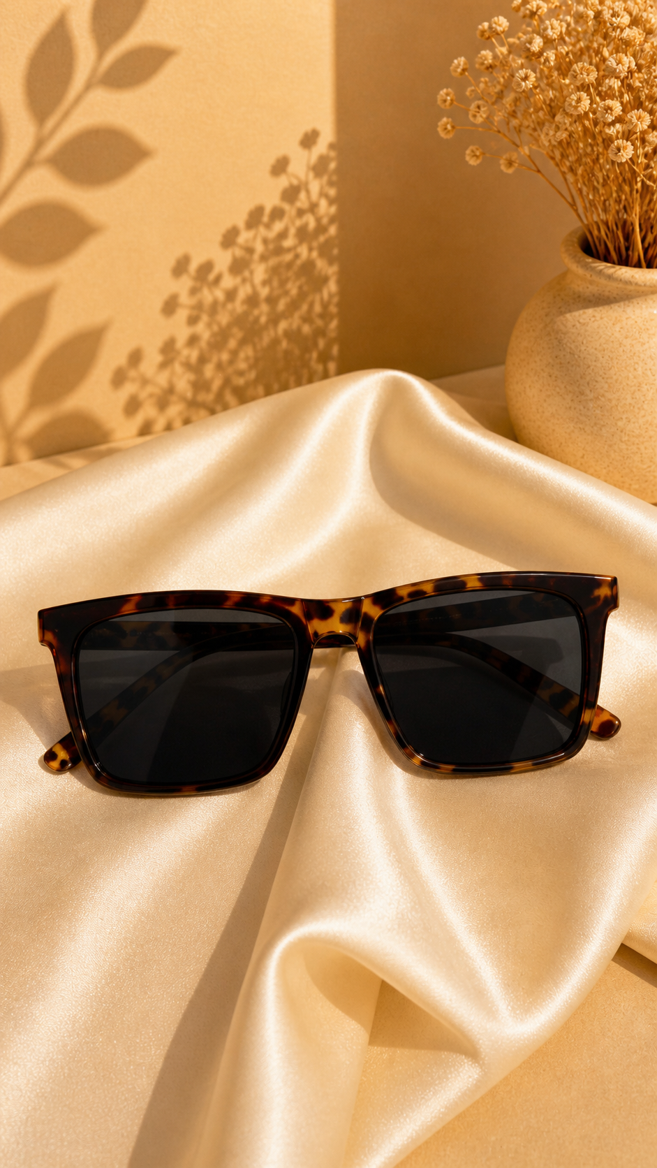 Leopar Desen Oversize UV400 Kadın Gözlüğü