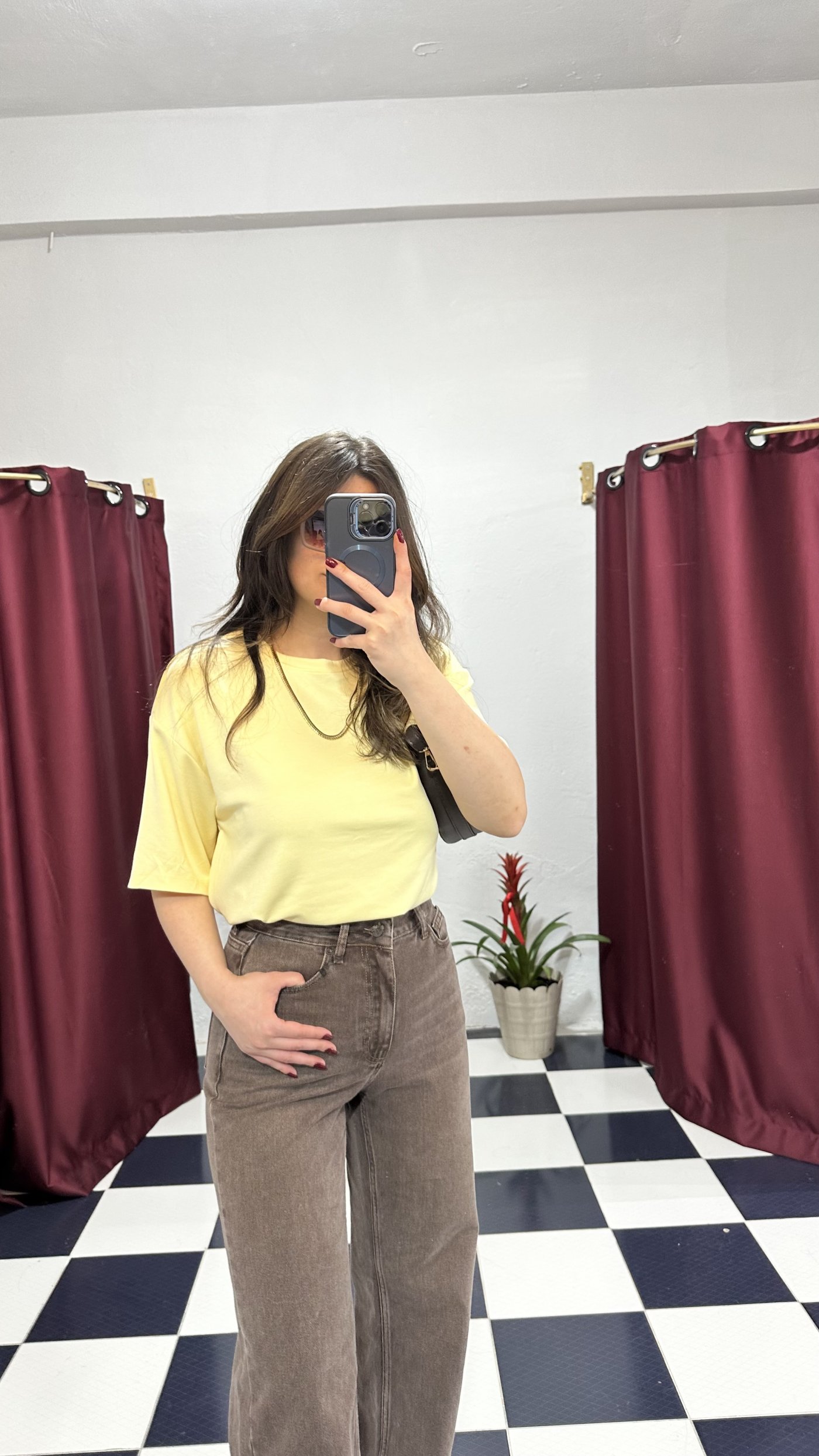 Limon Sarısı Basic Oversize Tişört