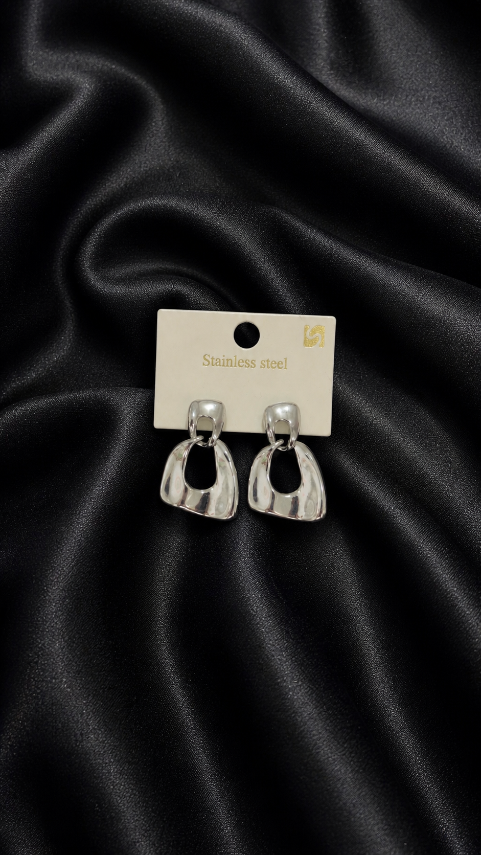 Modern Form Silver Küpe