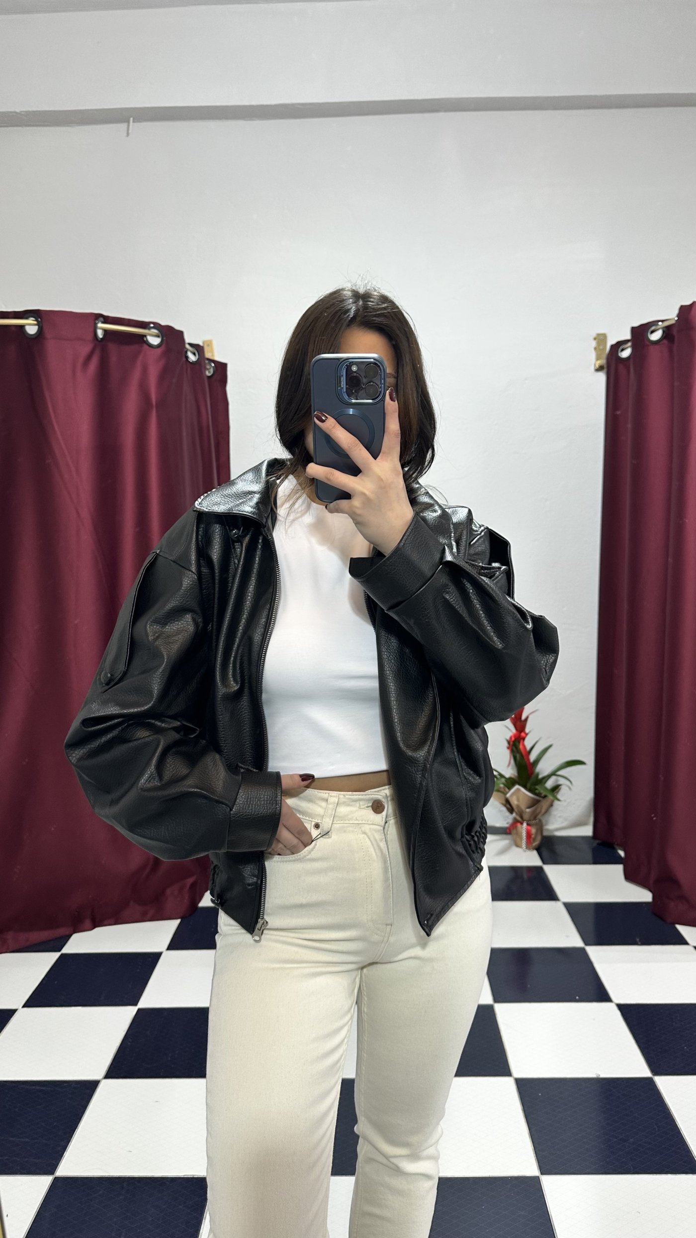 Oversize Premium Deri Ceket