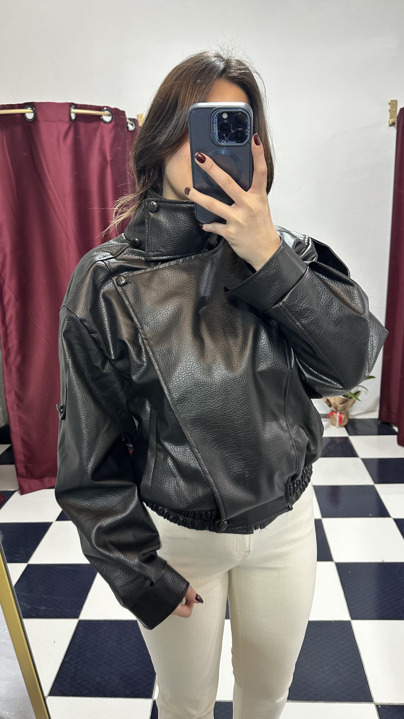Oversize Premium Deri Ceket