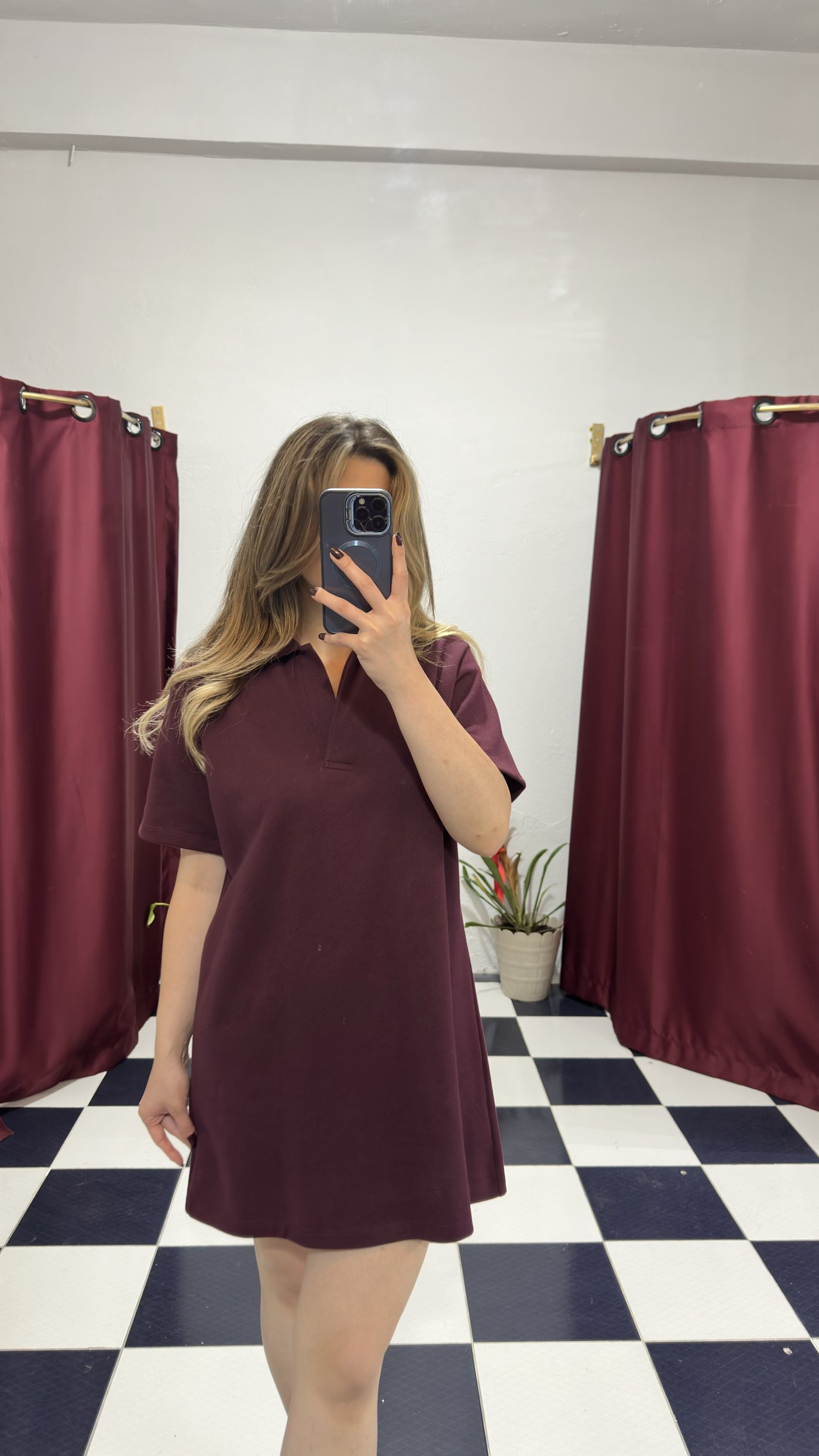 Polo Yaka Mini Elbise 