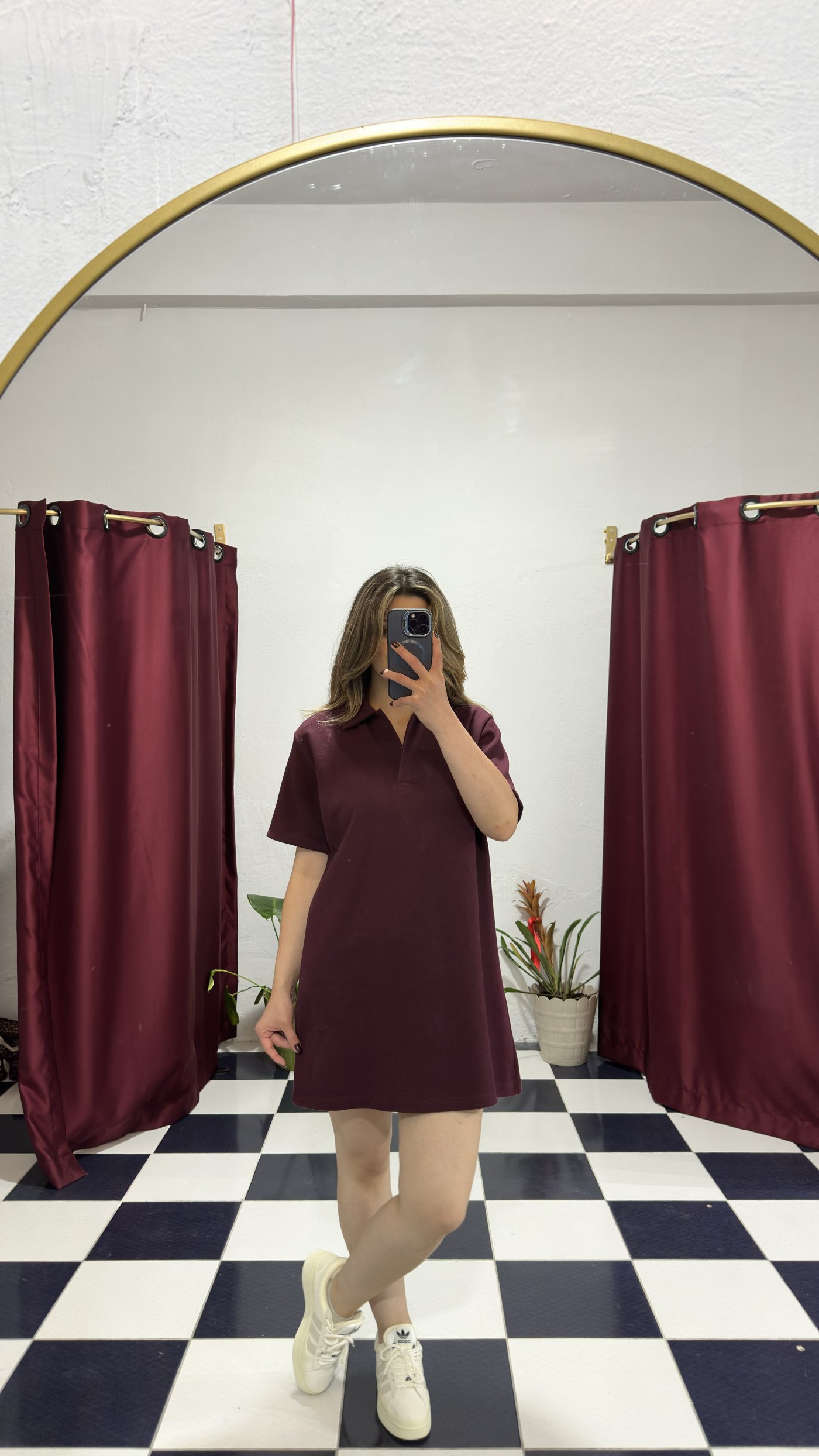Polo Yaka Mini Elbise 
