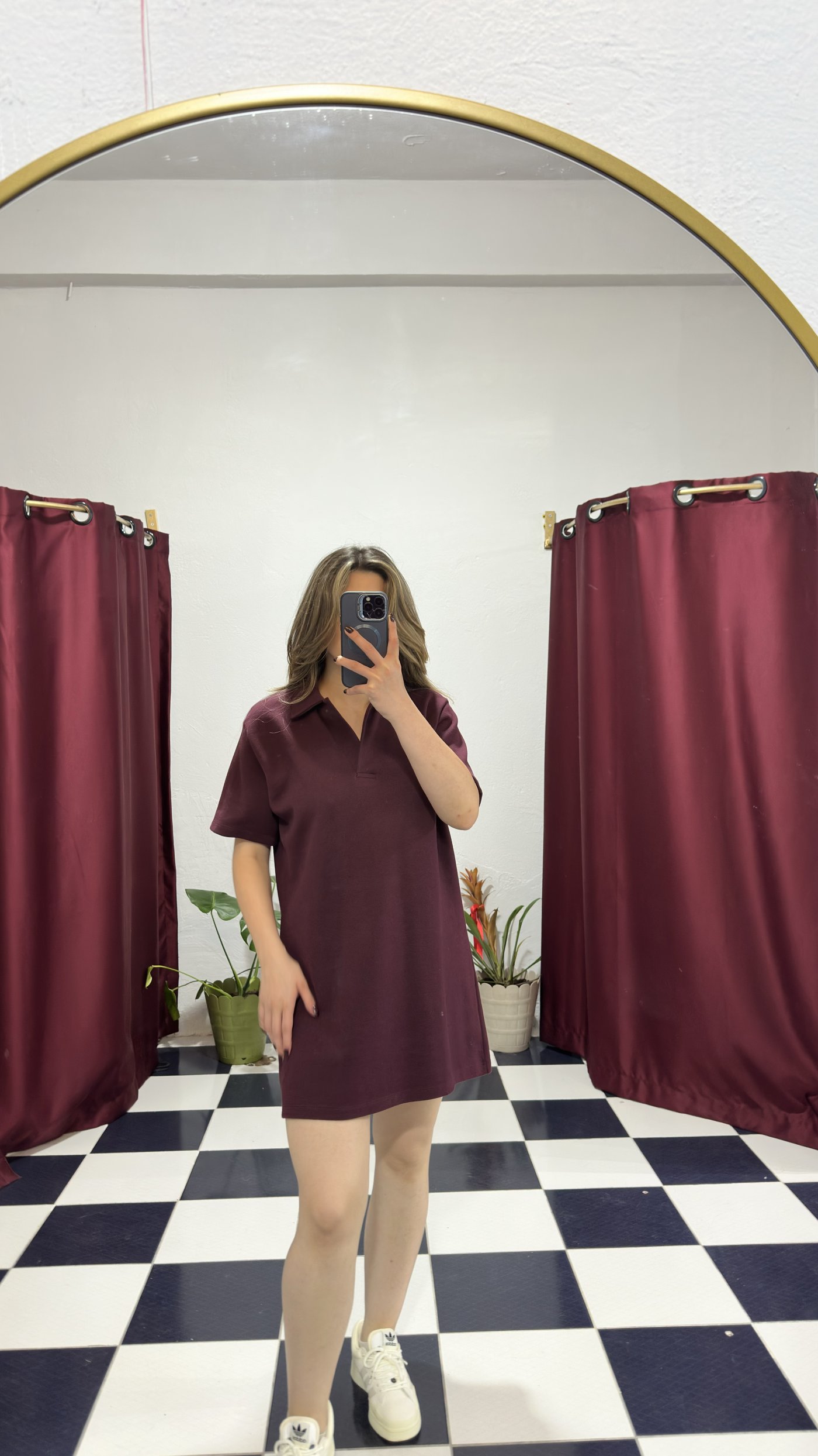 Polo Yaka Mini Elbise 