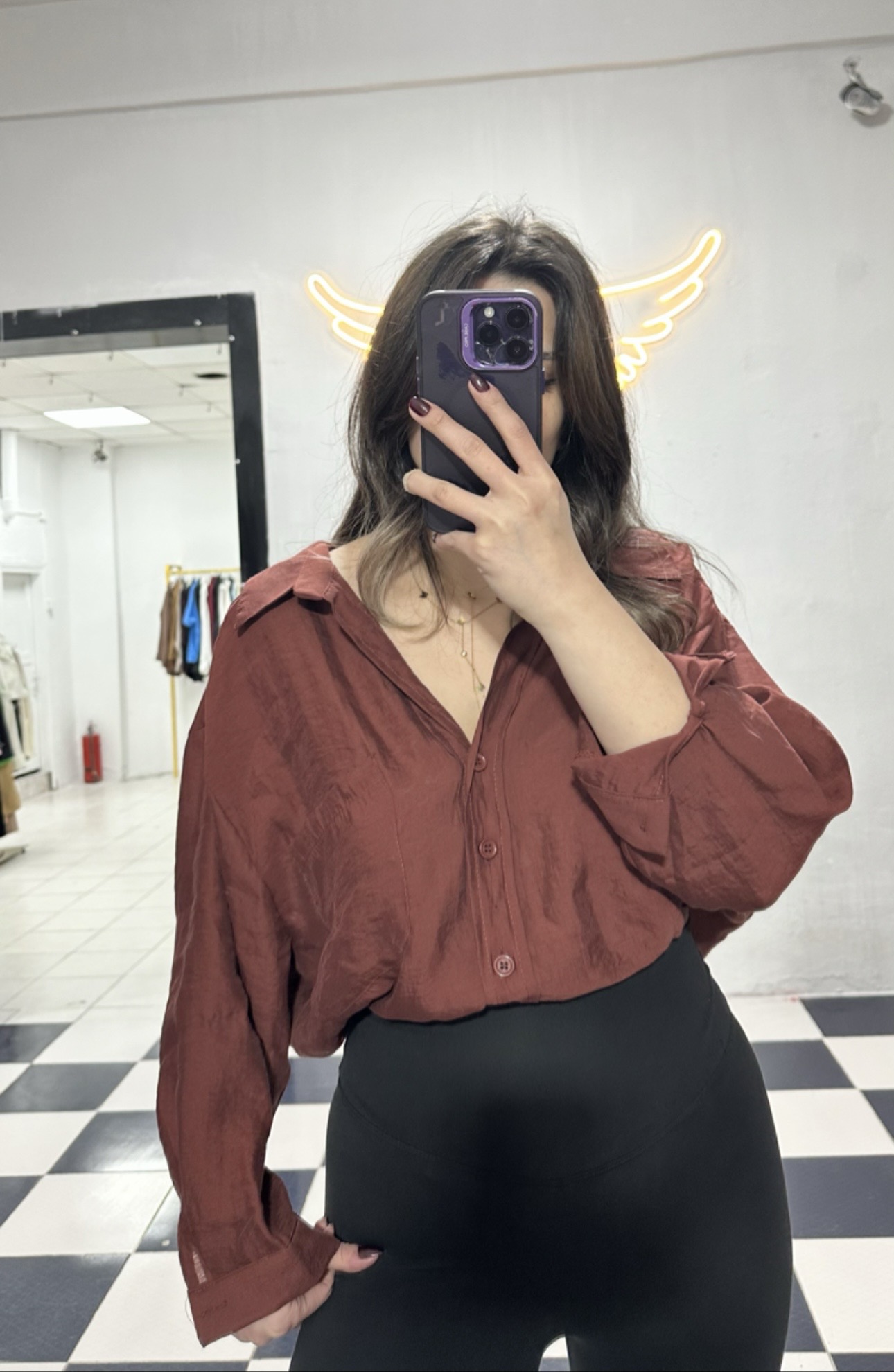 Tarçın Oversize Gömlek